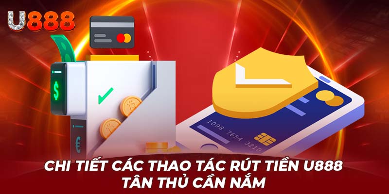 Chi tiết các thao tác rút tiền U888 tân thủ cần nắm