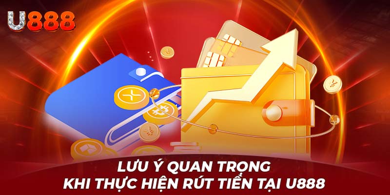 Lưu ý quan trọng khi thực hiện rút tiền tại U888